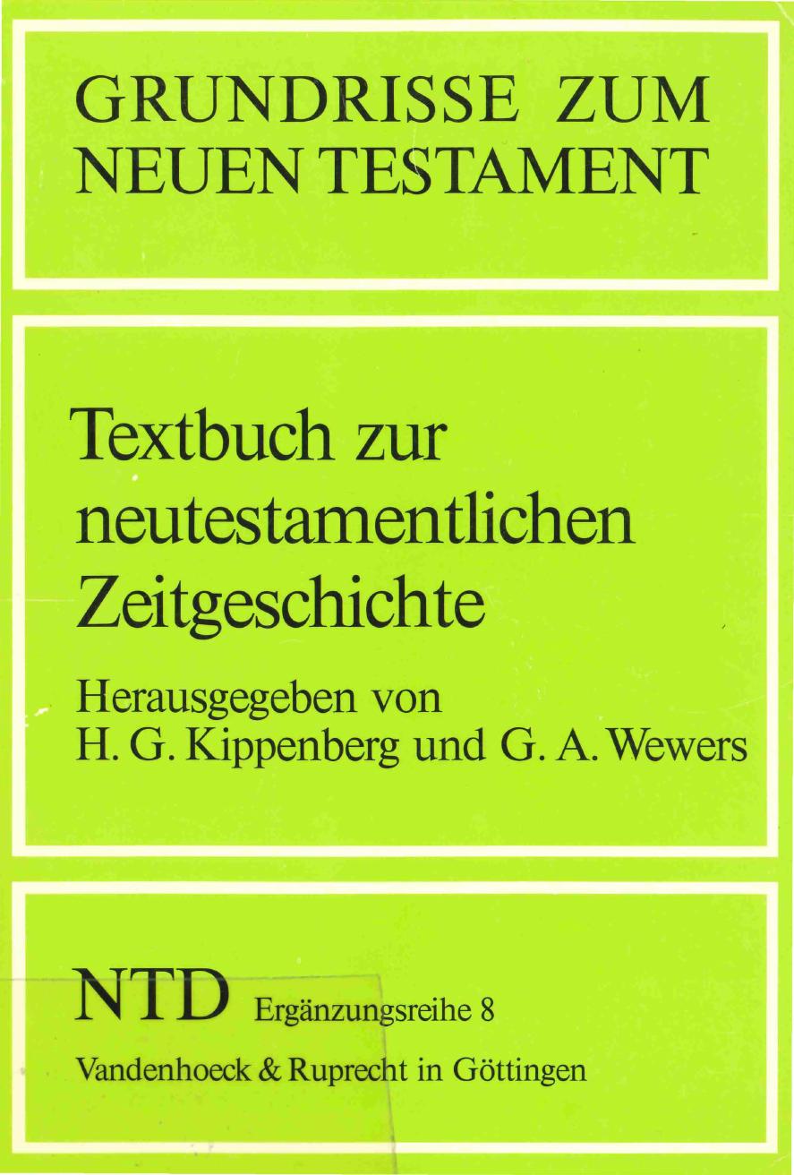 Textbuch zur neutestamentlichen Zeitgeschichte