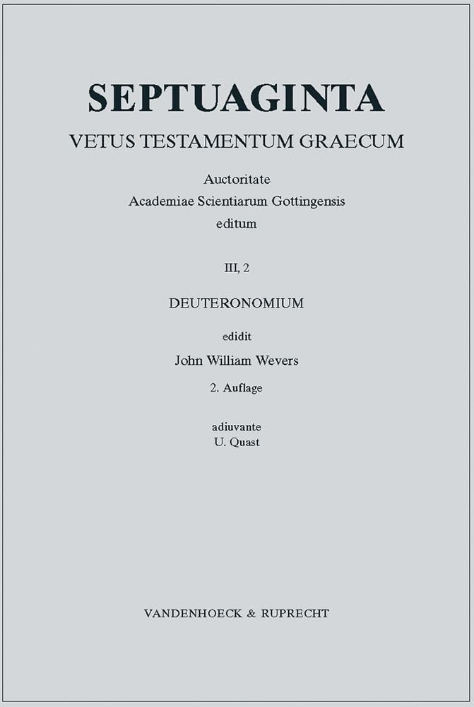 Septuaginta: Vetus Testamentum Graecum III-2: Deuteronomium