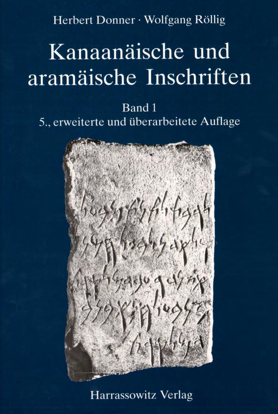 Kanaanäische Und Aramäische Inschriften