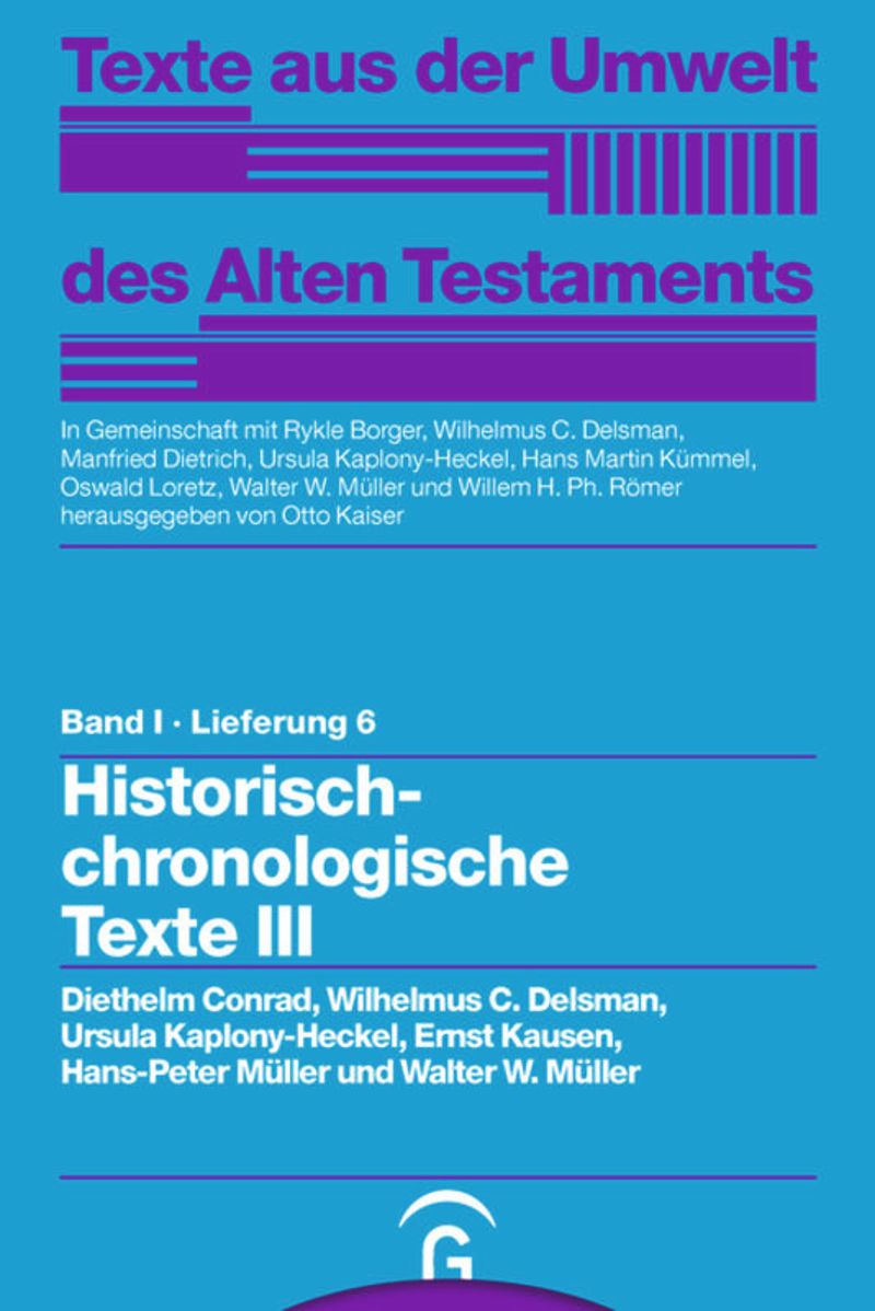 TUAT I-6: Historisch-chronologische Texte III