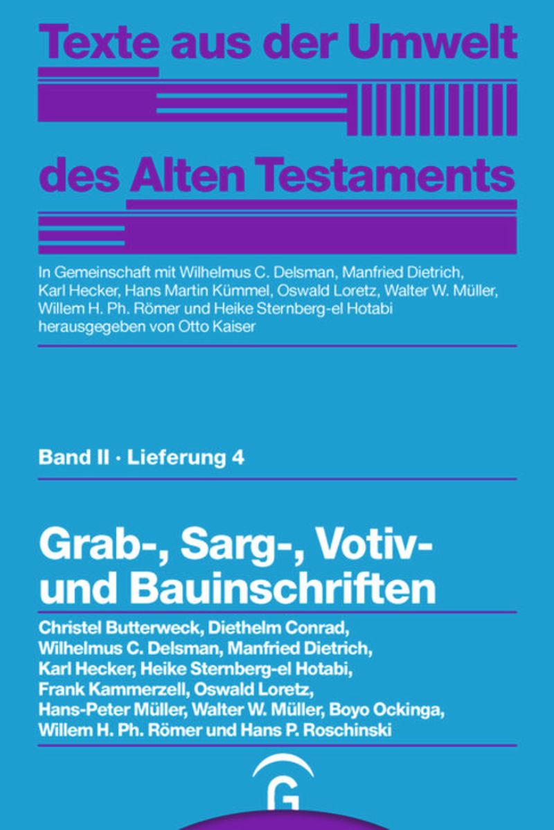 TUAT II-4: Grab-, Sarg-, Votiv- und Bauinschriften