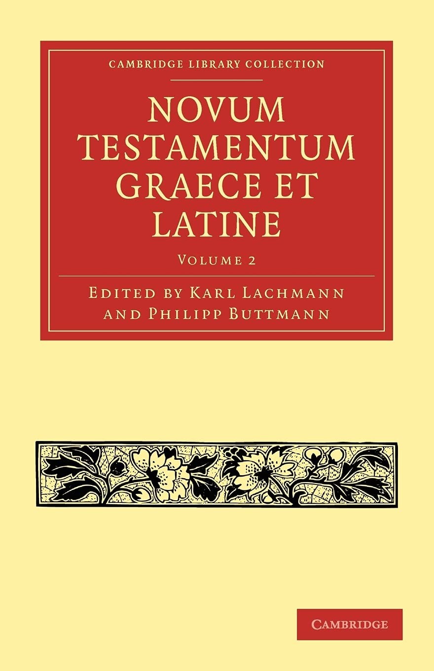 Novum Testamentum Graece Et Latine: Volume 1