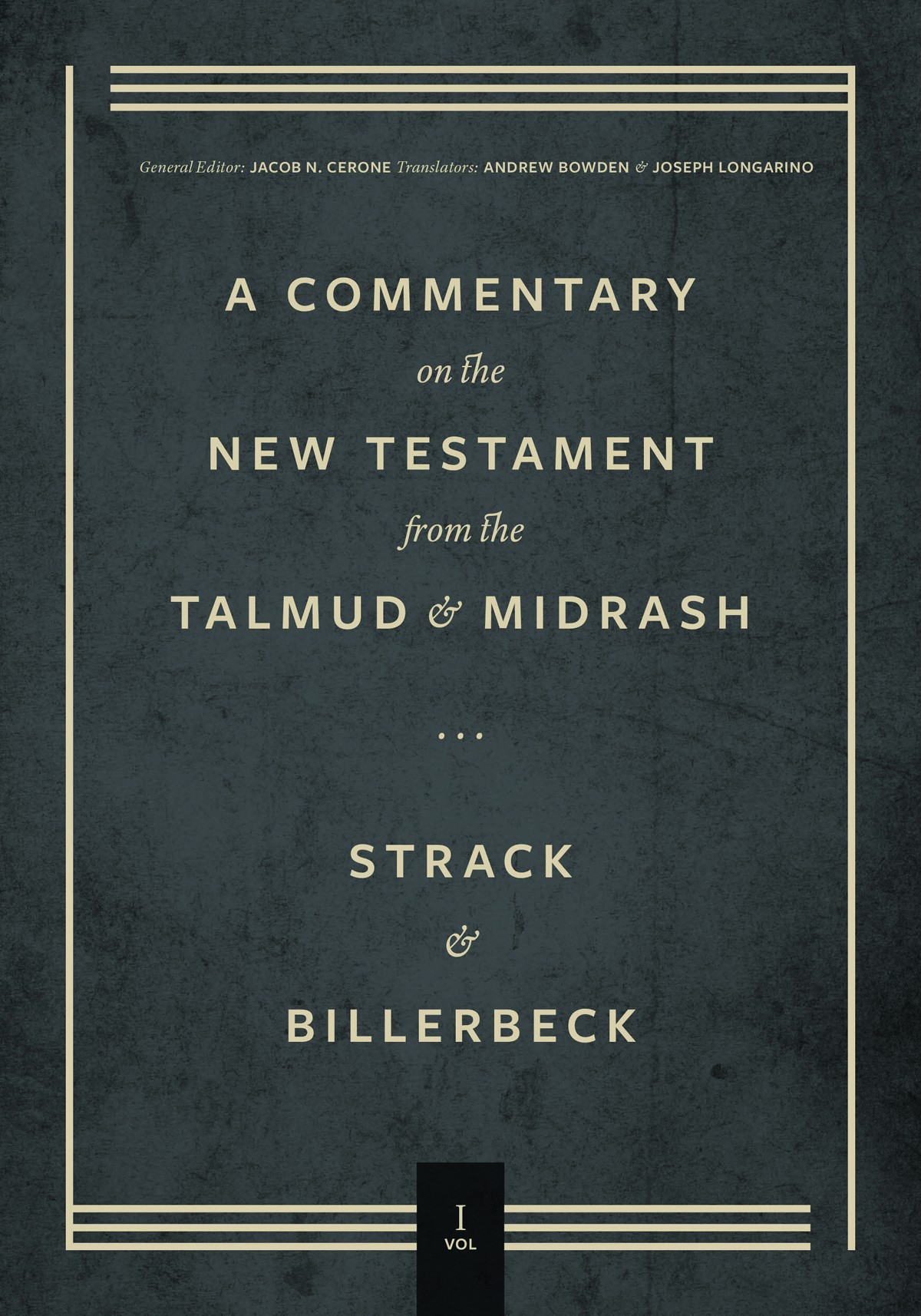 Commentary on the New Testament From the Talmud and Midrash: Volume 1, Matthew