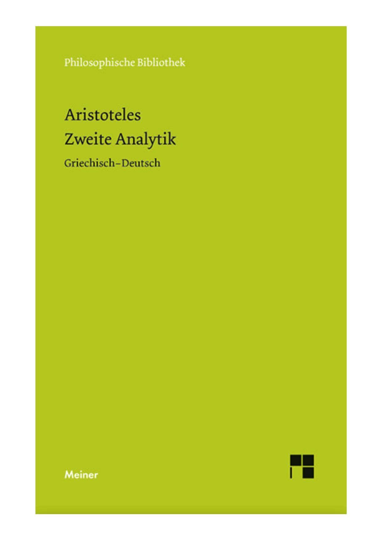 Zweite Analytik: Analytica Posteriora