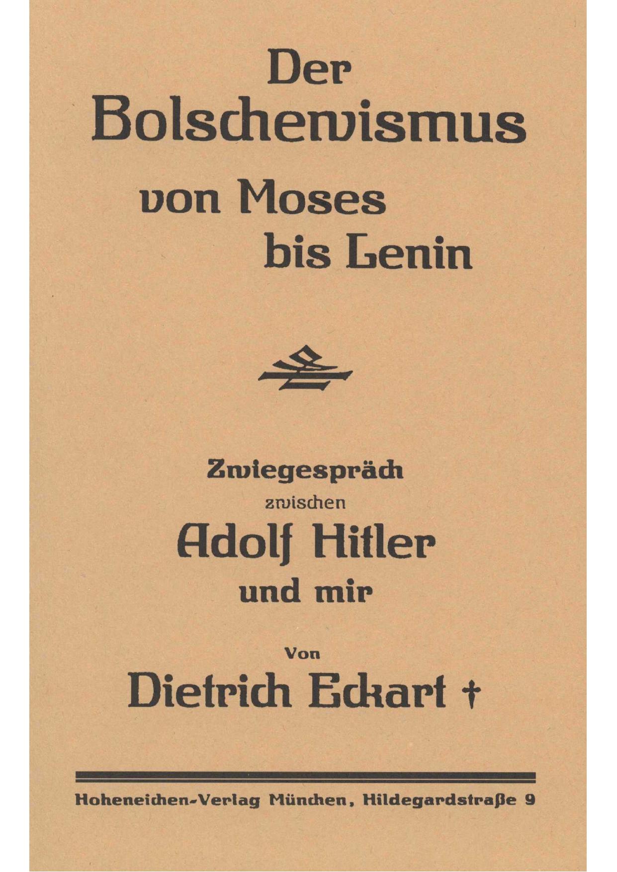 Der Bolschewismus von Moses bis Lenin